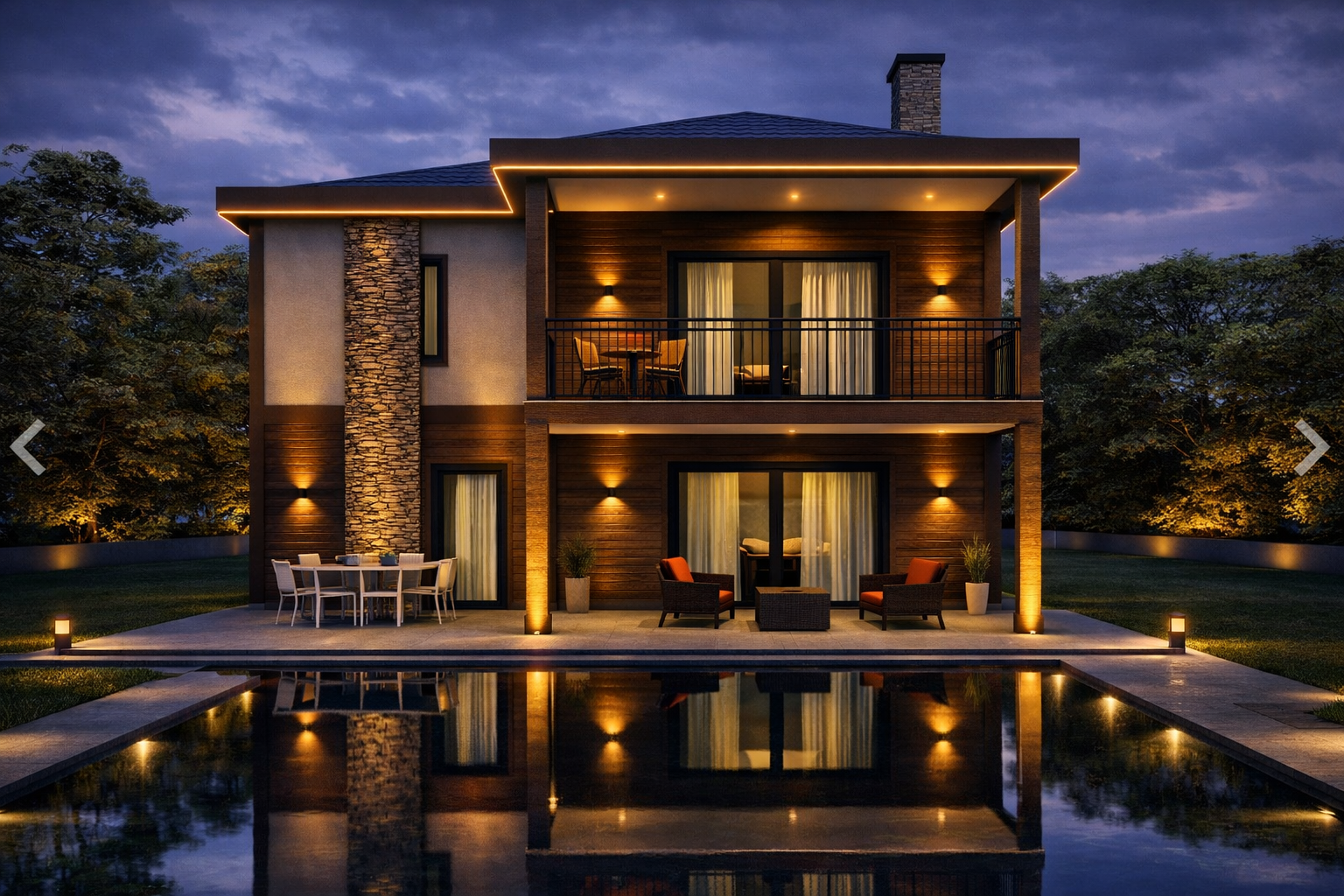 206 m² İki Katlı Çelik Villa