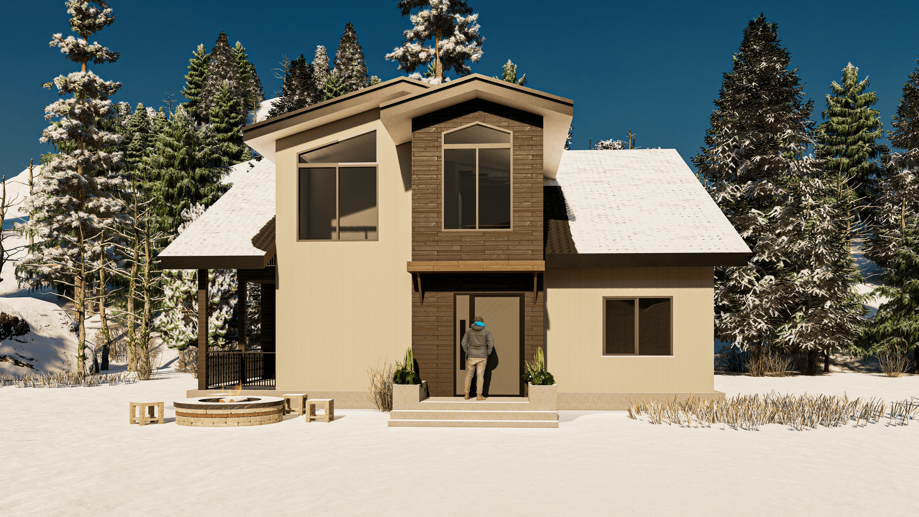 225 m² İki Katlı Çelik Villa